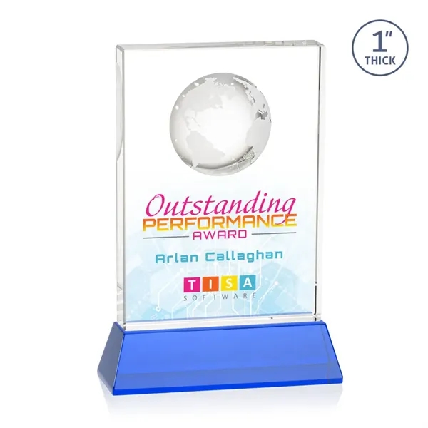 Celebrate global success with our Optical Crystal Ambassador Globe VividPrint™ Award... from ASI 84592 St Regis Group / St Regis