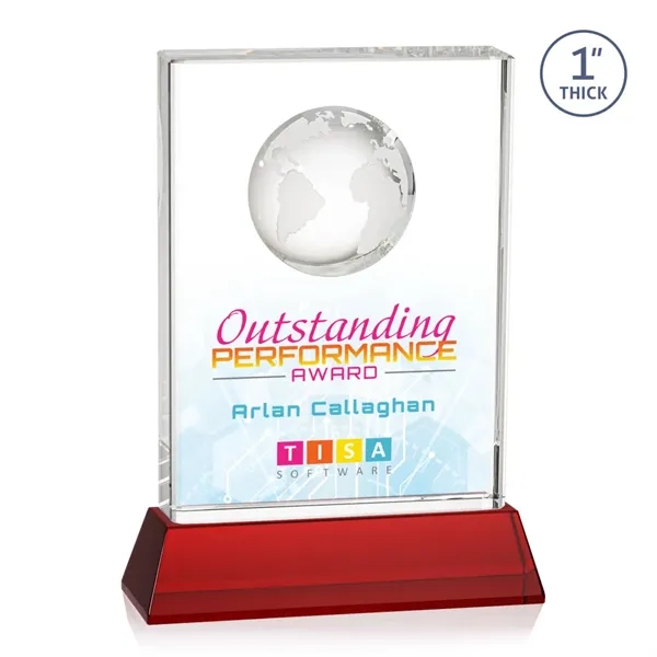 Celebrate global success with our Optical Crystal Ambassador Globe VividPrint™ Award... from ASI 84592 St Regis Group / St Regis