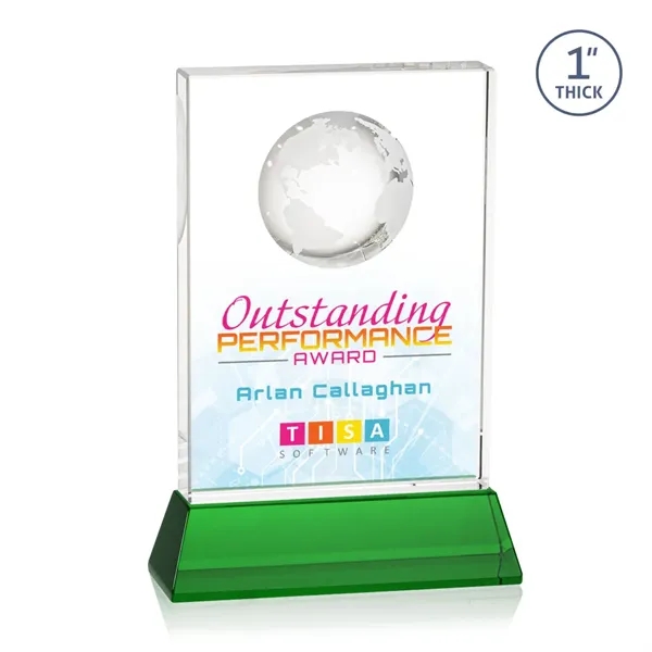 Celebrate global success with our Optical Crystal Ambassador Globe VividPrint™ Award... from ASI 84592 St Regis Group / St Regis