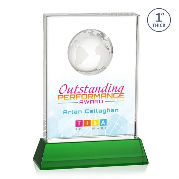 Celebrate global success with our Optical Crystal Ambassador Globe VividPrint™ Award... from ASI 84592 St Regis Group / St Regis