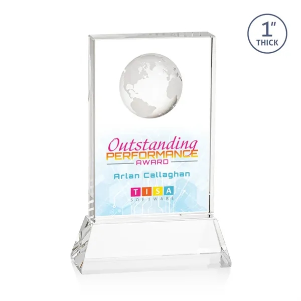 Celebrate global success with our Optical Crystal Ambassador Globe VividPrint™ Award... from ASI 84592 St Regis Group / St Regis