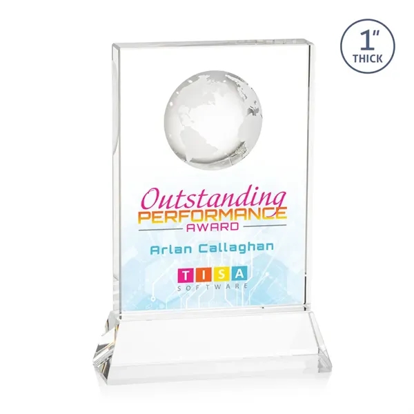 Celebrate global success with our Optical Crystal Ambassador Globe VividPrint™ Award... from ASI 84592 St Regis Group / St Regis