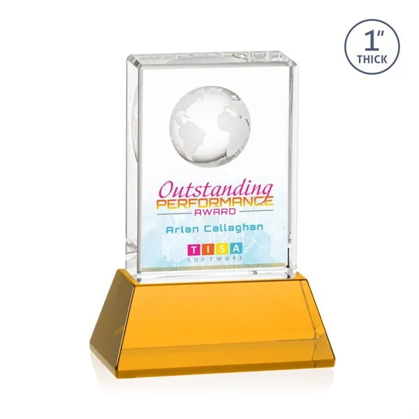 Celebrate global success with our Optical Crystal Ambassador Globe VividPrint™ Award... from ASI 84592 St Regis Group / St Regis