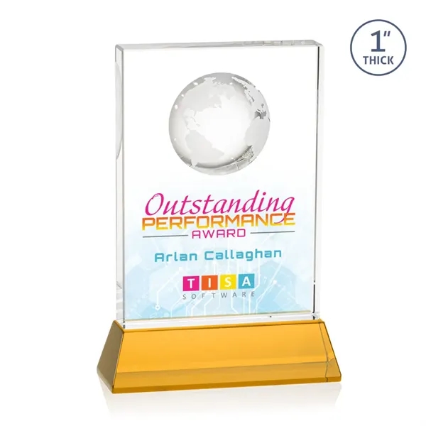 Celebrate global success with our Optical Crystal Ambassador Globe VividPrint™ Award... from ASI 84592 St Regis Group / St Regis