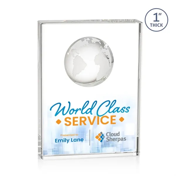 Celebrate global success with our freestanding Optical Crystal Ambassador Globe VividPrint™... from ASI 84592 St Regis Group / St Regis