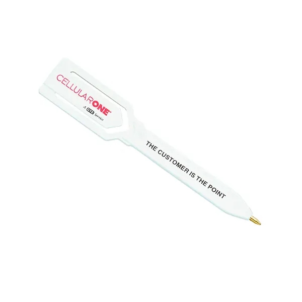 Pen that functions as a bookmark, paper clip and checkbook pen.... from ASI 63549 Jornik Manufacturing Corp / Jornik