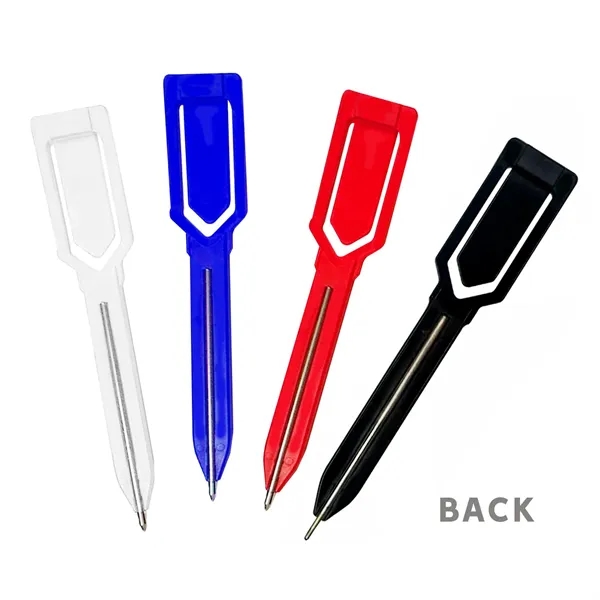 Pen that functions as a bookmark, paper clip and checkbook pen.... from ASI 63549 Jornik Manufacturing Corp / Jornik