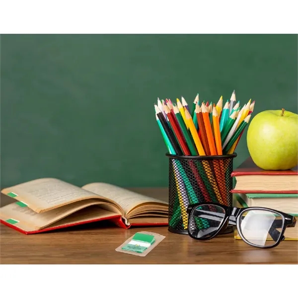 Custom printed dispenser featuring 50 one-inch tape flags in your choice... from ASI 91240 3M/Promotional Markets Dept