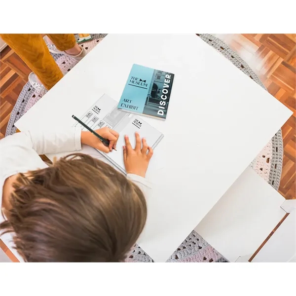 Journal that includes custom printed white note pad, custom printed page... from ASI 91240 3M/Promotional Markets Dept