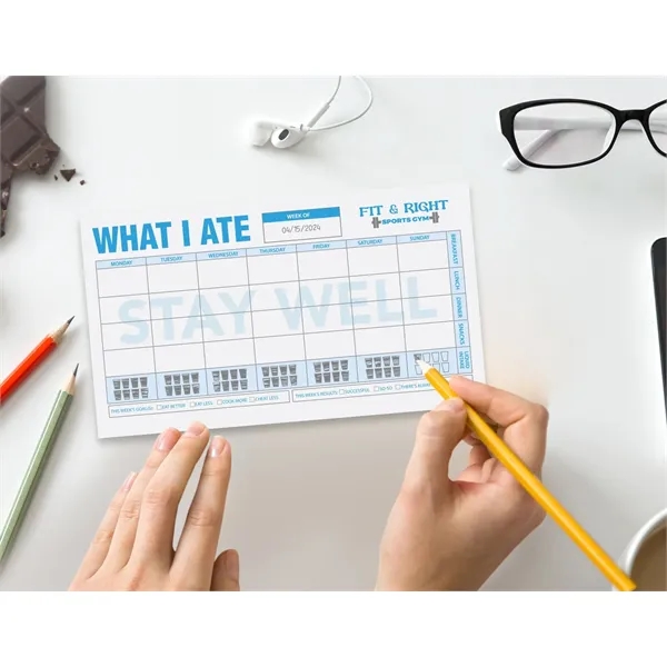 Custom printed organizational note pad that measures 10" x 6" with... from ASI 91240 3M/Promotional Markets Dept