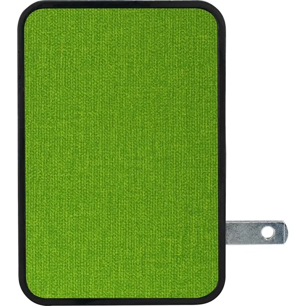 UL 4 PORT HEATHERED USB FOLDING WALL CHARGER... from ASI 30208 A P Specialties / AP Specialties