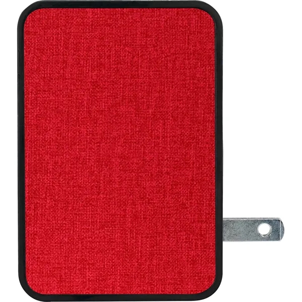 UL 4 PORT HEATHERED USB FOLDING WALL CHARGER... from ASI 30208 A P Specialties / AP Specialties