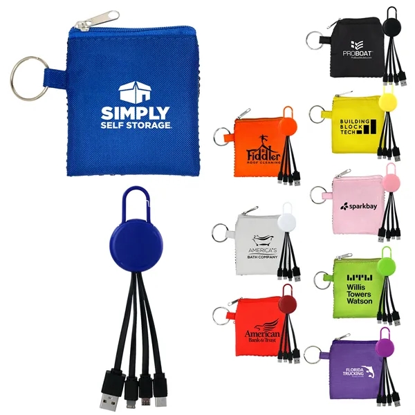 Sporty Colorful Clip Cable Set... from ASI 30208 A P Specialties / AP Specialties