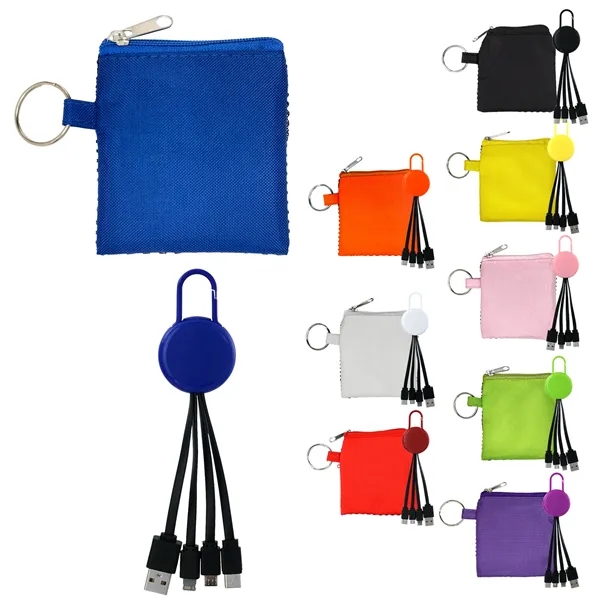 Sporty Colorful Clip Cable Set... from ASI 30208 A P Specialties / AP Specialties