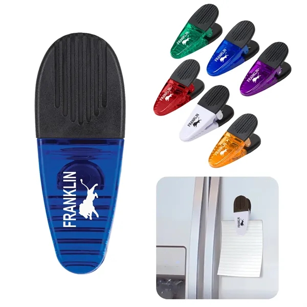 Translucent magnetic memo clip with rubber grip.... from ASI 52710 Lincoln Line