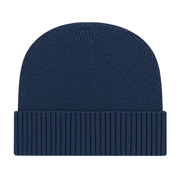 Premium recycled blend knit cap with ribbed cuff that contains 82%... from ASI 43792 Cap America Inc