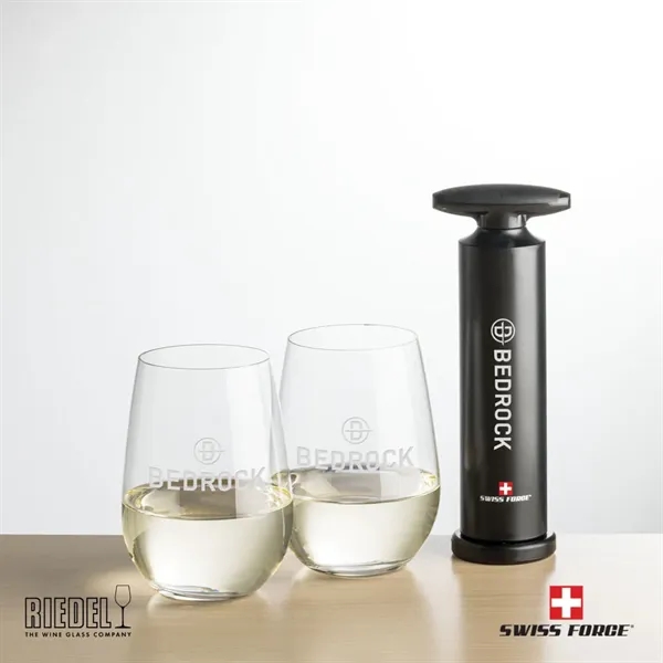 The Swiss Force® Effortless Opener & RIEDEL Stemless Wine enhances your... from ASI 84592 St Regis Group