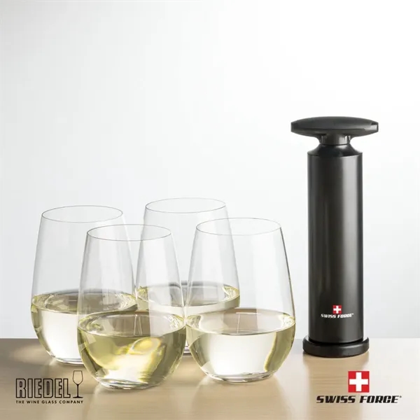 The Swiss Force® Effortless Opener & RIEDEL Stemless Wine enhances your... from ASI 84592 St Regis Group