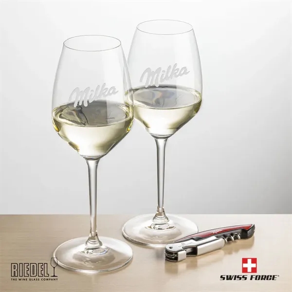 The RIEDEL Extreme Wine Glasses and Swiss Force® Impressive Wine Tool... from ASI 84592 St Regis Group