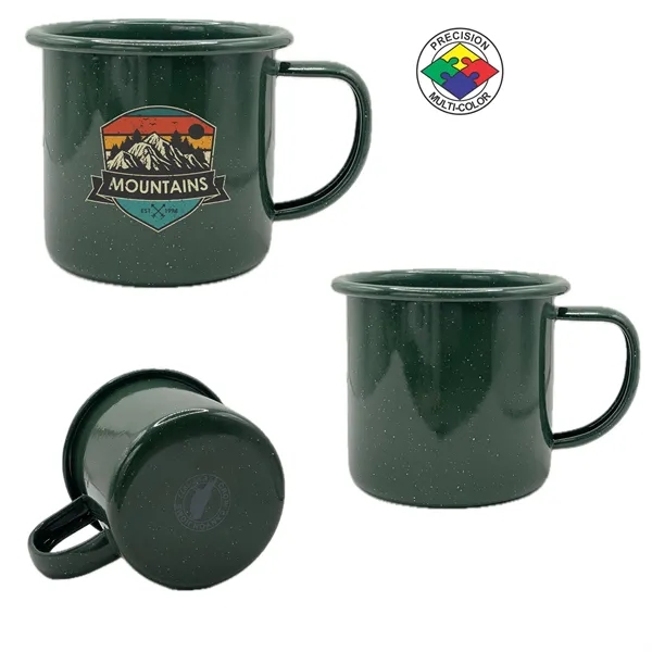 12oz Stinson Enamel Steel Cup - Crow Canyon... from ASI 80093 Pyrographics / Pyrographics Line