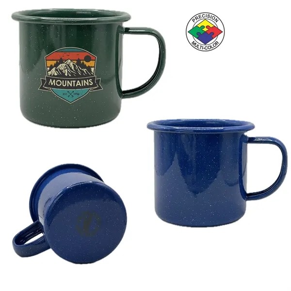 12oz Stinson Enamel Steel Cup - Crow Canyon... from ASI 80093 Pyrographics / Pyrographics Line