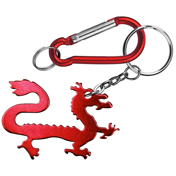 Dragon shape bottle opener with key chain.... from ASI 74585 Nu Promo International / Nu Promo Line