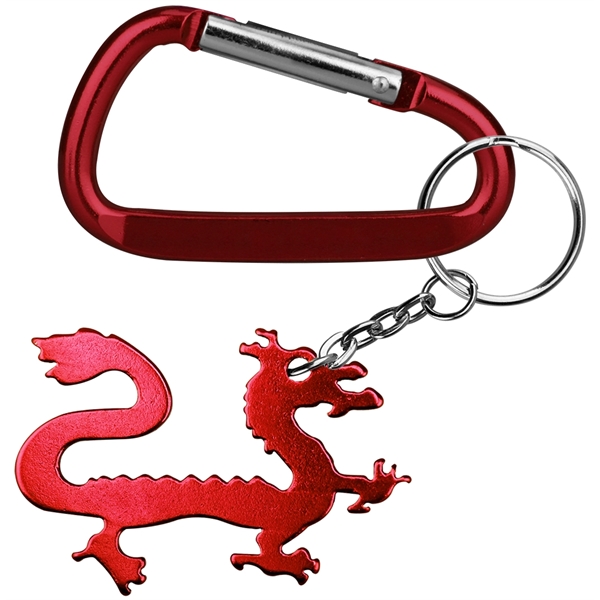 Dragon shape bottle opener with key chain.... from ASI 74585 Nu Promo International / Nu Promo Line