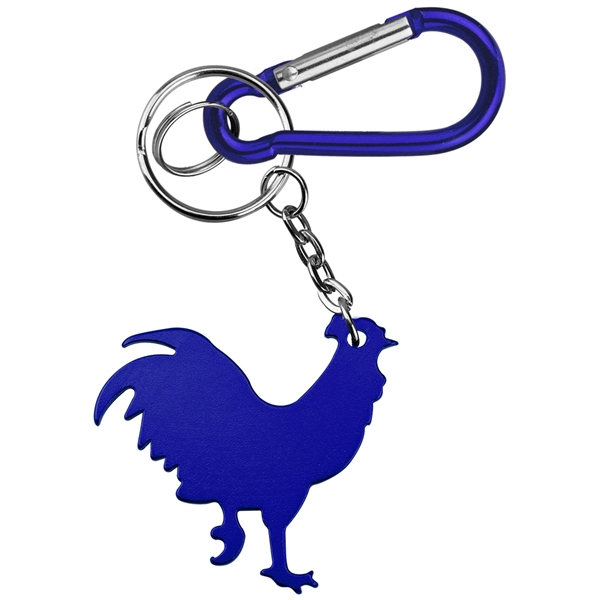 Rooster shape bottle opener with key chain.... from ASI 74585 Nu Promo International / Nu Promo Line