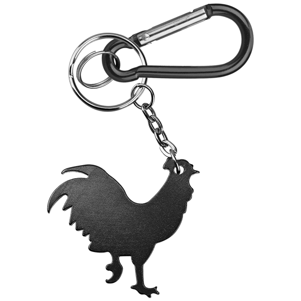Rooster shape bottle opener with key chain.... from ASI 74585 Nu Promo International / Nu Promo Line