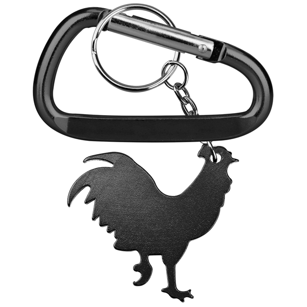 Rooster shape bottle opener with key chain.... from ASI 74585 Nu Promo International / Nu Promo Line