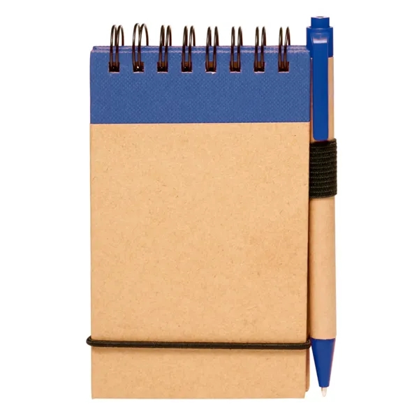 Spiral eco notepad with pen plus 1 color silkscreen imprint on... from ASI 37218 Athena Promo (tm)