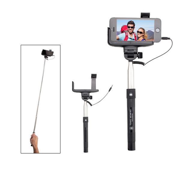 Selfie Stick. Telescopic Handle. Compatible With Most Smart Phones. Activation Button... from ASI 61125 Hit Promotional Products