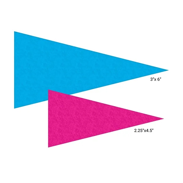 2.25" H x 4.5" W Mini Magnetic Felt Pennants... from ASI 80228 Quinn
