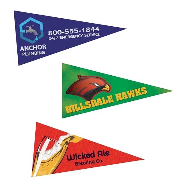 3" H x 6" W Mini Magnetic Felt Pennants... from ASI 80228 Quinn