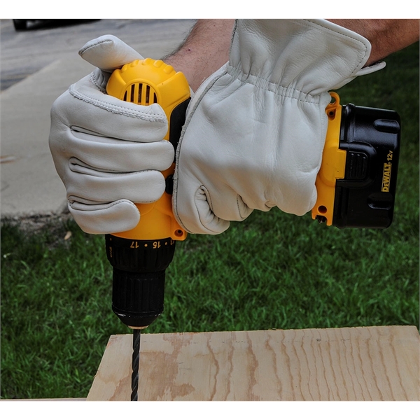 Premium grain buffalo leather gloves with shirred elastic back.... from ASI 62192 Illinois Glove Co / Honest Abe®