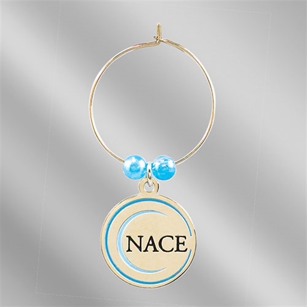 Die Struck Enamel Wine Glass Charm.... from ASI 55610 Gempire/Floral Promotions