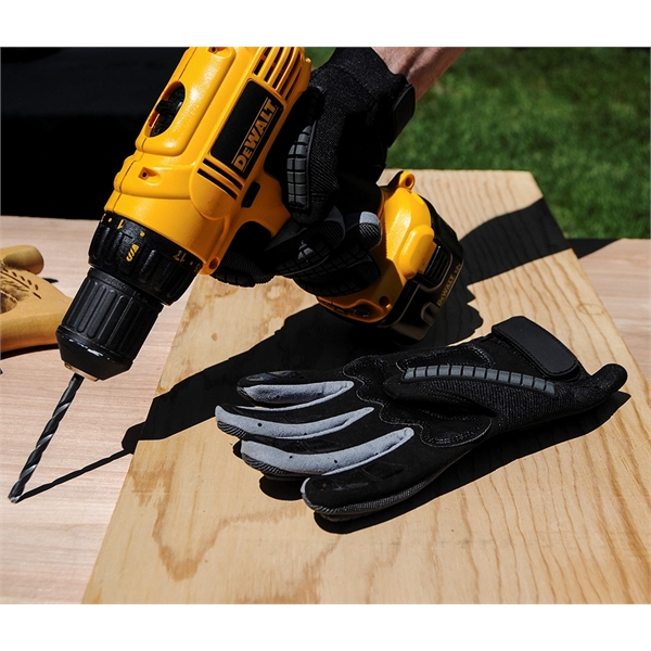 Heavy duty mechanics gloves, TPR finger protection, reinforced palm, silicone grip.... from ASI 62192 Illinois Glove Co / Honest Abe®