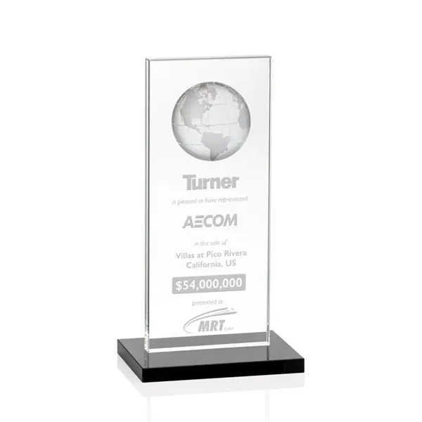 This illustrious Starfire Crystal award stands upright on an elegant Ebony... from ASI 84592 St Regis Group / St Regis