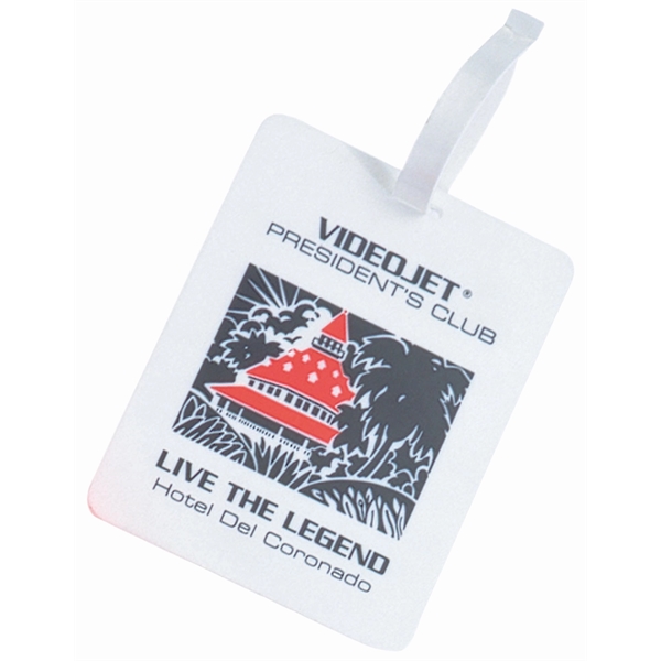 Custom-shaped plastic luggage tag.... from ASI 59683 Harco Enterprises LTD / Harco Enterprises