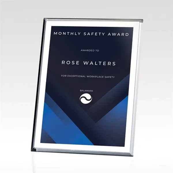 Clear acrylic panel plaque with digital four color process imprint.... from ASI 93986 Visions/Awardcraft / Visions Awards