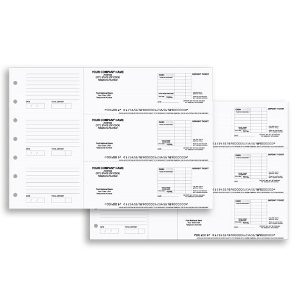 7-Ring Deposit Tickets, 300 sets per 100 sheets.... from ASI 52493 Ennis Inc