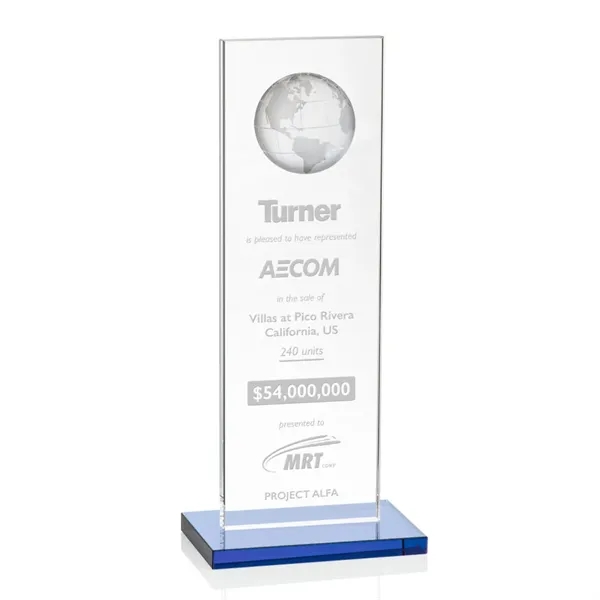 This illustrious Starfire Crystal award stands upright on an elegant Sky... from ASI 84592 St Regis Group / St Regis