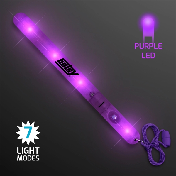 Flashing LED Patrol Wand with 27" lanyard. Blank or Imprinted.... from ASI 34194 ALightPromos / Alight Promotional Products