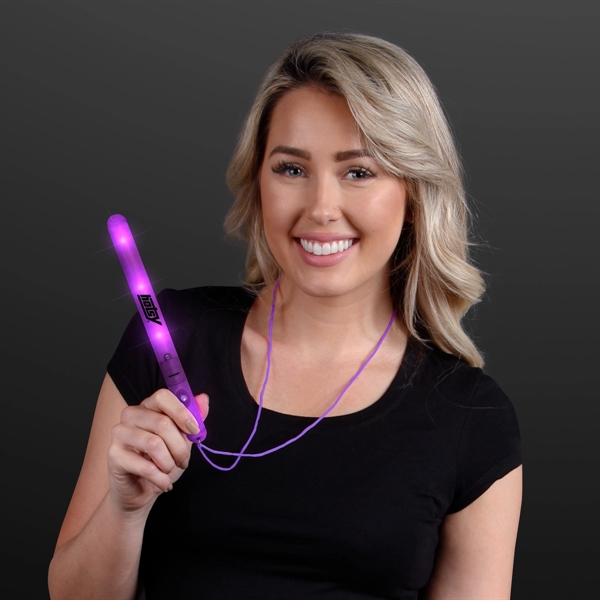 Flashing LED Patrol Wand with 27" lanyard. Blank or Imprinted.... from ASI 34194 ALightPromos / Alight Promotional Products