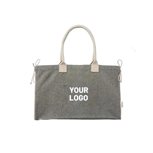 Recycled cotton canvas bag plus 1 color silkscreen imprint on 1... from ASI 37218 Athena Promo (tm)
