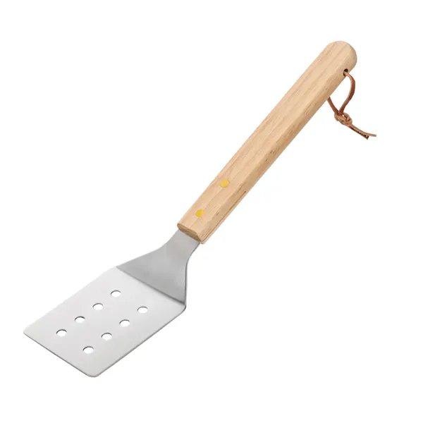 13 1/4" BBQ turner with wood handle and loop on the... from ASI 38120 Ball Pro / Diversified Quality Kitchenware