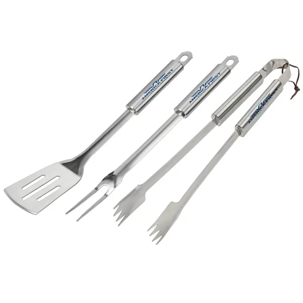 BBQ set of stainless steel turner, fork and tong packaged in... from ASI 38120 Ball Pro / Diversified Quality Kitchenware