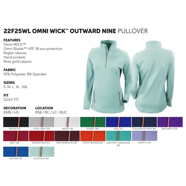 Columbia Outward Nine Quarter Zip Pullover... from ASI 38120 Ball Pro / Diversified Quality Kitchenware / Branded Apparel Designs