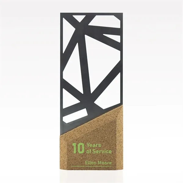 4" x 1.75" x 10" steel and cork award with customization.... from ASI 93986 Visions/Awardcraft / Visions Awards