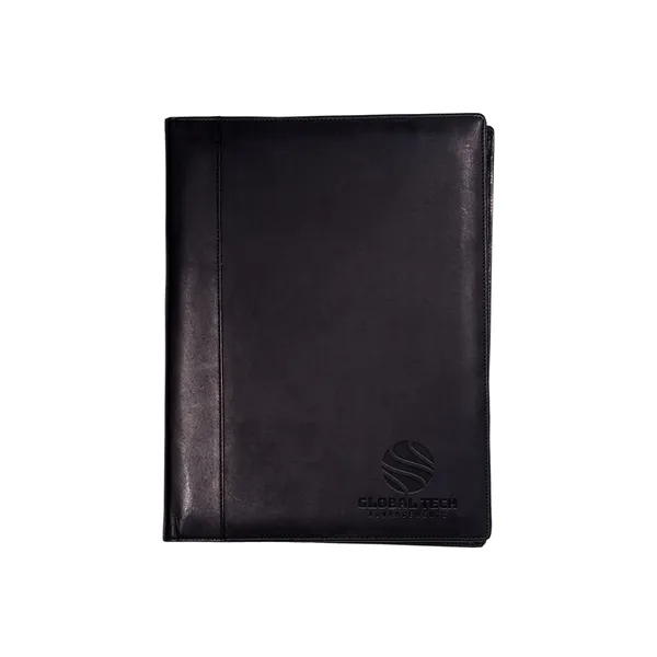 Full grain leather portfolio with interior pocket, pen loop and 8.5"... from ASI 79530 Prime Line